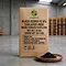 X-HUMATE 25kg black EDDHA Fe 6% chelated iron fertilizer micro powder in premium carton box packaging, featured with fine black organic powder in a wooden plate.